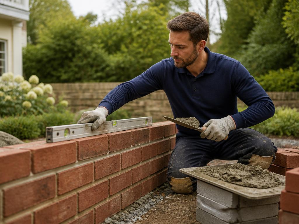 Bricklayers work in progress