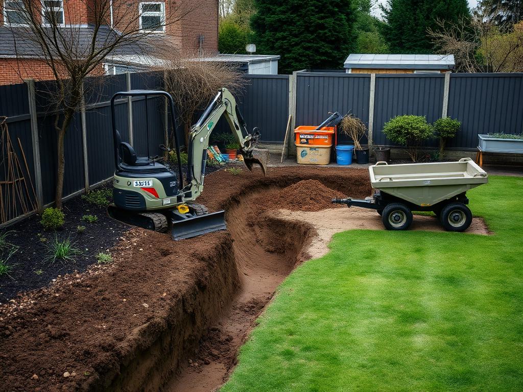Garden Digging, Groundwork & Excavation work in progress